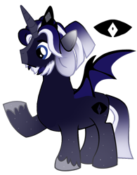 Size: 798x1024 | Tagged: safe, artist:moonert, imported from derpibooru, oc, oc only, alicorn, bat pony, bat pony alicorn, pony, bat pony oc, bat wings, horn, male, raised hoof, simple background, solo, stallion, transparent background, unshorn fetlocks, wings