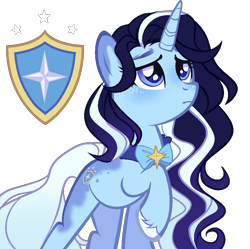 Size: 876x871 | Tagged: safe, artist:gihhbloonde, imported from derpibooru, oc, oc:ocean tourmaline, pony, unicorn, female, mare, offspring, parent:shining armor, parent:trixie, parents:shintrix, simple background, solo, transparent background