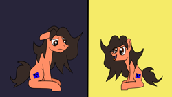 Size: 1280x720 | Tagged: safe, artist:platinumdrop, imported from derpibooru, oc, oc only, oc:rob, earth pony, female, happy, male, mare, request, sad, solo, stallion, transgender