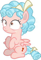 Size: 2802x4100 | Tagged: safe, artist:frownfactory, imported from derpibooru, cozy glow, pegasus, pony, what lies beneath, female, filly, foal, frown, high res, simple background, sitting, solo, spread wings, startled, transparent background, vector, wings