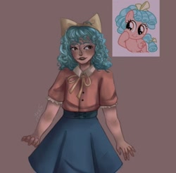 Size: 1080x1068 | Tagged: artist needed, safe, imported from derpibooru, cozy glow, human, humanized, solo, tumblr nose