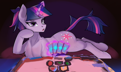 Size: 2048x1219 | Tagged: safe, artist:zpdea, imported from derpibooru, twilight sparkle, pony, unicorn, card game, female, hearthstone, mare, raised tail, solo, tail, unicorn twilight, warcraft