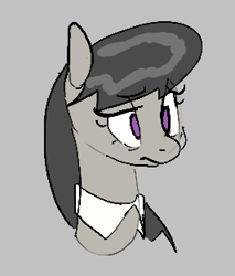 Size: 266x312 | Tagged: safe, artist:rirurirue, octavia melody, earth pony, pony, aggie.io, female, frown, lowres, mare, simple background