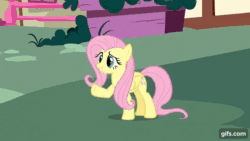 Size: 640x360 | Tagged: safe, imported from derpibooru, screencap, apple bloom, fluttershy, scootaloo, sweetie belle, earth pony, pegasus, pony, unicorn, season 1, stare master, ^^, adorabloom, angel, animated, apple bloom's bow, bow, cute, cutealoo, cutie mark crusaders, diasweetes, eyes closed, female, filly, foal, gif, gifs.com, grin, hair bow, halo, mare, open mouth, open smile, smiling