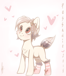 Size: 2291x2618 | Tagged: safe, artist:pessadie, imported from derpibooru, oc, oc only, earth pony, pony, clothes, earth pony oc, female, mare, socks, solo