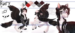 Size: 1280x579 | Tagged: safe, artist:meggychocolatka, imported from derpibooru, oc, oc only, pegasus, pony, bust, clothes, cyrillic, hair over one eye, male, pegasus oc, reference sheet, russian, stallion, wings