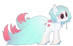 Size: 778x491 | Tagged: safe, artist:strangle12, imported from derpibooru, oc, oc only, earth pony, pony, base used, collar, ear fluff, earth pony oc, eyelashes, female, hoof fluff, mare, multiple tails, simple background, smiling, solo, tail, transparent background, unshorn fetlocks