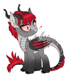 Size: 2266x2647 | Tagged: safe, artist:strangle12, imported from derpibooru, oc, oc only, dracony, dragon, hybrid, pony, base used, ear fluff, eyelashes, female, horns, looking back, mare, simple background, slit pupils, smiling, solo, transparent background, wings