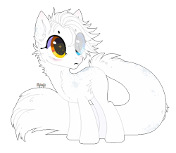 Size: 622x543 | Tagged: safe, artist:strangle12, imported from derpibooru, oc, oc only, cat, cat pony, original species, pony, base used, ear fluff, eyelashes, female, heterochromia, mare, simple background, smiling, solo, transparent background, wide eyes