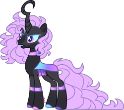 Size: 2239x1983 | Tagged: safe, artist:kurosawakuro, imported from derpibooru, oc, changepony, hybrid, magical lesbian spawn, magical threesome spawn, offspring, parent:queen chrysalis, parent:starlight glimmer, parent:trixie, simple background, solo, transparent background