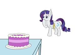 Size: 4960x3508 | Tagged: safe, artist:wapamario63, imported from ponybooru, rarity, pony, unicorn, butt, cake, chubby, colored, fat, female, flat colors, food, large butt, mare, measuring tape, simple background, solo, transparent background