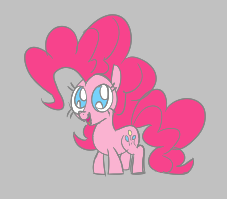 Size: 227x199 | Tagged: safe, pinkie pie, earth pony, pony, aggie.io, female, lowres, mare, open mouth, simple background, smiling