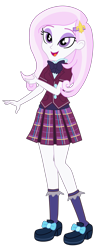 Size: 1495x3845 | Tagged: safe, artist:gmaplay, imported from derpibooru, fleur-de-lis, human, equestria girls, clothes, crystal prep academy uniform, school uniform, simple background, solo, transparent background