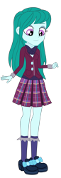 Size: 1268x3683 | Tagged: safe, artist:gmaplay, imported from derpibooru, cold forecast, human, equestria girls, clothes, crystal prep academy uniform, school uniform, simple background, solo, transparent background