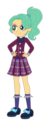 Size: 1420x3651 | Tagged: safe, artist:gmaplay, imported from derpibooru, garden grove, human, equestria girls, clothes, crystal prep academy uniform, school uniform, simple background, solo, transparent background