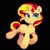 Size: 640x640 | Tagged: safe, artist:hikkage, imported from derpibooru, sunset shimmer, pony, unicorn, equestria girls, black background, female, looking at you, mare, pixel art, simple background, solo