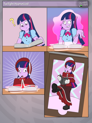 Size: 1800x2400 | Tagged: safe, artist:domedvortex, imported from derpibooru, twilight sparkle, human, equestria girls, caroling, clothes, hypnosis, hypnotized, long dress, long skirt, skirt, solo, twilight sparkle (alicorn)