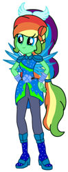 Size: 562x1422 | Tagged: safe, artist:amity hsu, imported from twibooru, oc, equestria girls, crystal guardian, image, png, solo