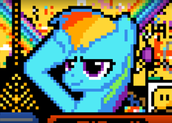 Size: 2177x1561 | Tagged: safe, imported from derpibooru, rainbow dash, pegasus, pony, pixel art, r/place, reddit, salute
