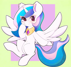 Size: 3200x3000 | Tagged: safe, artist:zokkili, imported from derpibooru, princess celestia, alicorn, pony, cewestia, cute, cutelestia, ethereal mane, eye clipping through hair, female, filly, foal, horn, spread wings, starry eyes, starry mane, stars, wingding eyes, wings, younger