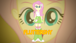 Size: 1280x720 | Tagged: safe, artist:rupahrusyaidi, imported from derpibooru, fluttershy, equestria girls, boots, clothes, high heel boots, shirt, shoes, skirt, socks, solo