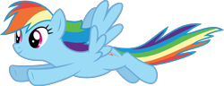Size: 2974x1146 | Tagged: safe, artist:starryshineviolet, imported from derpibooru, rainbow dash, pegasus, pony, newbie dash, female, flying, mare, simple background, solo, tail, transparent background, vector