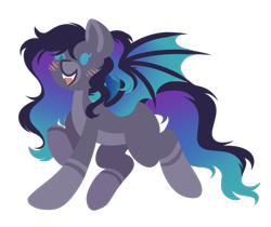 Size: 1863x1566 | Tagged: safe, artist:amazing-artsong, imported from derpibooru, oc, oc:eventide, bat pony, pony, lineless, simple background, solo, transparent background