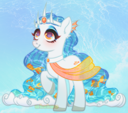 Size: 3050x2680 | Tagged: safe, artist:whohwo, imported from derpibooru, oc, oc only, earth pony, pony, base used, colored hooves, earth pony oc, eyelashes, female, jewelry, looking up, makeup, mare, raised hoof, solo, tiara