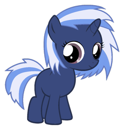 Size: 877x911 | Tagged: safe, artist:foxyfell1337, imported from derpibooru, dj pon-3, vinyl scratch, original species, pony, female, filly, foal, race swap, simple background, solo, transparent background, umbra pony, younger