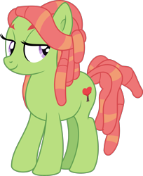 Size: 2465x3020 | Tagged: safe, artist:thatusualguy06, imported from derpibooru, tree hugger, earth pony, pony, .svg available, female, full body, high res, hooves, lidded eyes, mare, missing accessory, simple background, smiling, solo, standing, svg, tail, transparent background, vector