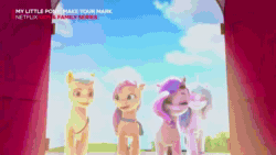 Size: 1920x1080 | Tagged: safe, alternate version, editor:ruslan nasretdinov, imported from derpibooru, screencap, hitch trailblazer, izzy moonbow, pipp petals, sunny starscout, zipp storm, earth pony, pegasus, pony, unicorn, spoiler:g5, spoiler:my little pony: make your mark, animated, crystal, earth pony crystal, female, g5, lighthouse, loop, male, mane five (g5), mare, my little pony: make your mark, my little pony: make your mark chapter 1, netflix, pegasus crystal, perfect loop, posey bloom, rainbow, sound, stallion, teaser, unicorn crystal, unity crystals, webm, windy (g5)