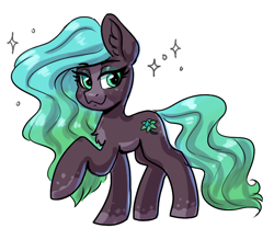 Size: 732x670 | Tagged: safe, artist:dandy, imported from derpibooru, oc, oc only, oc:luminessence, earth pony, pony, chest fluff, ear fluff, earth pony oc, eyeshadow, female, looking at you, makeup, simple background, solo, white background