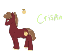 Size: 2000x1500 | Tagged: safe, artist:dreamseer13, imported from derpibooru, oc, oc:crispin, earth pony, pony, male, offspring, parent:big macintosh, parent:cheerilee, parents:cheerimac, simple background, solo, stallion, transparent background
