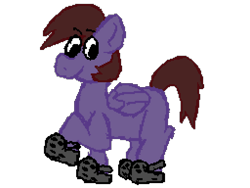 Size: 1024x768 | Tagged: safe, artist:xppp1n, imported from ponybooru, oc, oc:peeps, crocs, flipnote studio, male, simple background, solo, stallion, transparent background