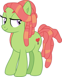 Size: 2465x3020 | Tagged: safe, artist:thatusualguy06, imported from derpibooru, tree hugger, earth pony, pony, .svg available, absurd resolution, female, full body, high res, hooves, lidded eyes, mare, missing accessory, simple background, smiling, solo, standing, svg, tail, transparent background, vector