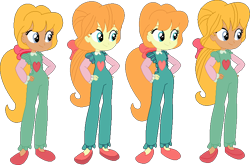 Size: 710x468 | Tagged: safe, artist:selenaede, artist:victorfazbear, imported from derpibooru, megan williams, human, equestria girls, alternate color palette, base used, bow, clothes, g1, g1 to equestria girls, g4, generation leap, hand on hip, shoes, simple background, transparent background