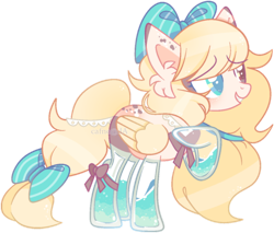 Size: 1180x1007 | Tagged: safe, artist:cafne, imported from derpibooru, oc, oc only, pegasus, pony, amputee, base used, bow, eyelashes, female, hair bow, heterochromia, mare, pegasus oc, prosthetic leg, prosthetic limb, prosthetics, raised hoof, simple background, solo, tail, tail bow, transparent background, wings