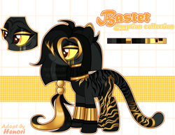 Size: 4000x3100 | Tagged: safe, artist:henori_artist, artist:mint-light, imported from derpibooru, oc, oc only, earth pony, pony, base used, choker, earth pony oc, eyelashes, female, makeup, mare, reference sheet, smiling, solo