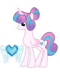 Size: 942x1200 | Tagged: safe, artist:moonert, imported from derpibooru, princess flurry heart, alicorn, pony, crystal heart, eyelashes, female, mare, older, older flurry heart, simple background, solo, transparent background