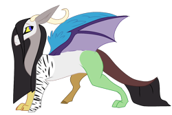 Size: 1024x684 | Tagged: safe, artist:moonert, imported from derpibooru, oc, oc only, draconequus, draconequus oc, simple background, solo, transparent background