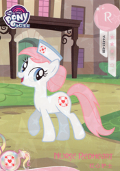 Size: 2808x4008 | Tagged: safe, imported from derpibooru, nurse redheart, earth pony, pony, card, female, g4, kayou, mare, merchandise, my little pony logo, official, solo, text, trading card