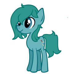 Size: 2895x2766 | Tagged: safe, artist:alandisc, imported from derpibooru, oc, oc only, oc:max crow, pony, age regression, base used, hair over one eye, show accurate, simple background, smiling, solo, teenager, white background