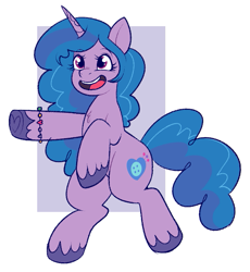 Size: 659x716 | Tagged: safe, artist:lulubell, imported from derpibooru, izzy moonbow, pony, unicorn, eyebrows, eyebrows visible through hair, female, g5, mare, my little pony: tell your tale, open mouth, open smile, smiling, solo