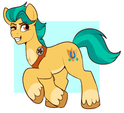 Size: 639x579 | Tagged: safe, artist:lulubell, imported from derpibooru, hitch trailblazer, earth pony, pony, g5, male, my little pony: a new generation, solo, stallion