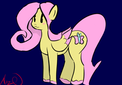 Size: 3500x2450 | Tagged: safe, artist:nazodafist, imported from derpibooru, fluttershy, pegasus, pony, simple background, solo