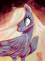 Size: 738x1000 | Tagged: safe, artist:isaspsp, artist:laps-sp, imported from derpibooru, oc, oc only, pegasus, pony, female, mare, solo, starry eyes, wingding eyes