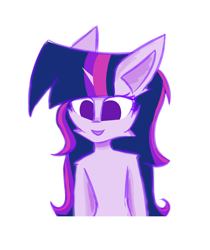 Size: 3786x4511 | Tagged: safe, artist:toxinagraphica, imported from derpibooru, twilight sparkle, pony, semi-anthro, unicorn, alternate hairstyle, bipedal, cheek fluff, colored sketch, cute, ear fluff, ears back, female, fluffy, high res, mare, no pupils, open mouth, open smile, silly, silly face, sketch, smiling, solo