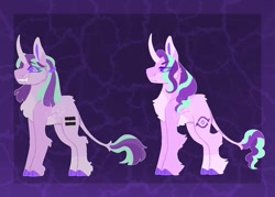 Size: 1400x1000 | Tagged: safe, artist:lepz_weird, imported from derpibooru, starlight glimmer, classical unicorn, pony, unicorn, chest fluff, cloven hooves, equal cutie mark, eye clipping through hair, leonine tail, s5 starlight, solo, unshorn fetlocks