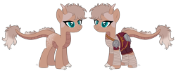 Size: 7708x3112 | Tagged: safe, artist:rose-blade, imported from derpibooru, oc, oc only, oc:maylin, dracony, dragon, hybrid, armor, bandage, belt, claws, clothes, dracony oc, female, freckles, horns, mare, markings, ponified, ponified oc, shorts, simple background, solo, transparent background