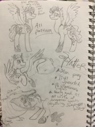 Size: 2448x3264 | Tagged: safe, artist:hkpegasister, imported from derpibooru, oc, oc only, reference sheet, traditional art